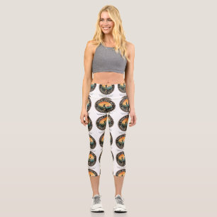 Earn Every Mile Endurance Trail Runner Retro Tee Capri Leggings