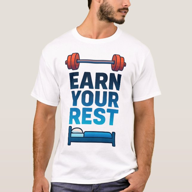 Earn Your Rest – Hard Work Gym Tshirt (Front)