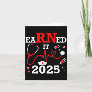Earned 2025 for nurse graduation or rn lpn class o card