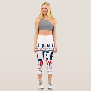 Earned Not Given Leg Day Gym Motivation Typography Capri Leggings