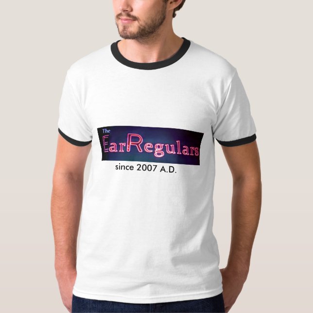 EarRegulars deluxe white t-shirt (Front)