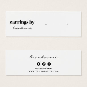 Earring Display Business Card