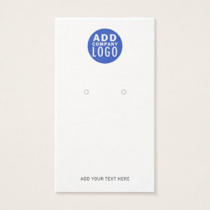 Earring Display Card Add Your Brand Logo Custom