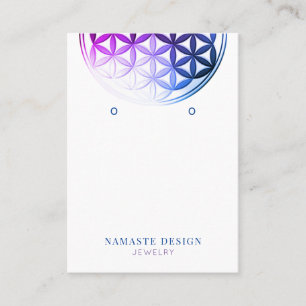 Earring Display Card • Flower of Life/Mandala