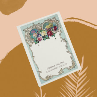 Earring Display Card • Vintage Floral Social Media