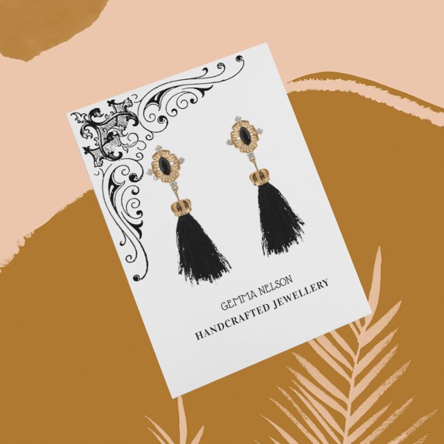 Earring Display Card • Vintage Swirls Social Media (Creator Uploaded)