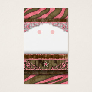 Earring Display Cards Cute Zebra Star Jewellery