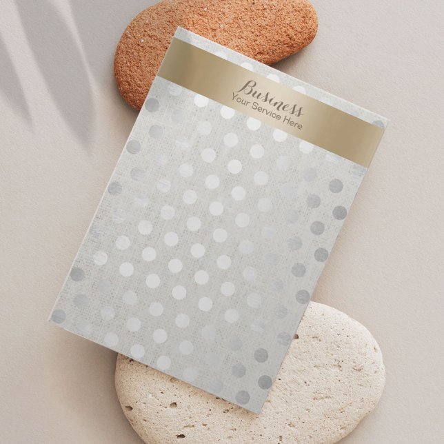 Earring Display Gold & Silver Dots Classy Linen (Creator Uploaded)