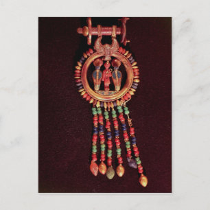 Earring from the Tomb of Tutankhamun Valley Postcard