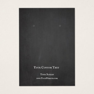 Earring Jeweller Display Card, Black ChalkBoard