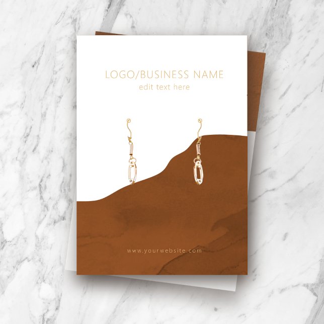 Earring Jewellery Display Card (Creator Uploaded)