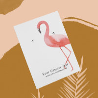 Earring Jewellery Display Card • Watercolor Flamin