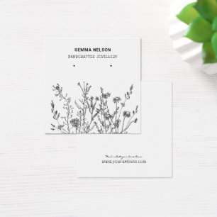Earring Jewellery Square Display Card • Wildflower