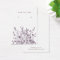 Earring Jewelry Display Card • Purple Wild Floral