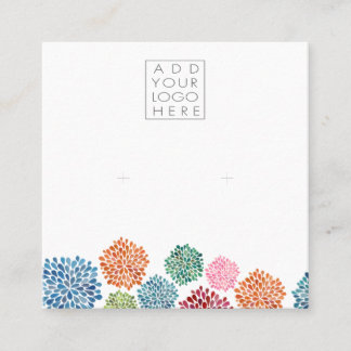 Earrings Backing Cards Rainbow Add Your Own Logo