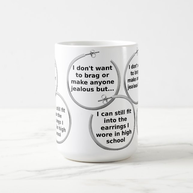 Earrings Fit Funny Mug (Center)