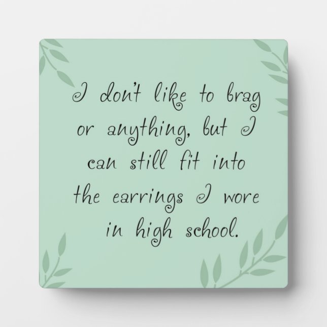 Earrings Fit Plaque (Front)
