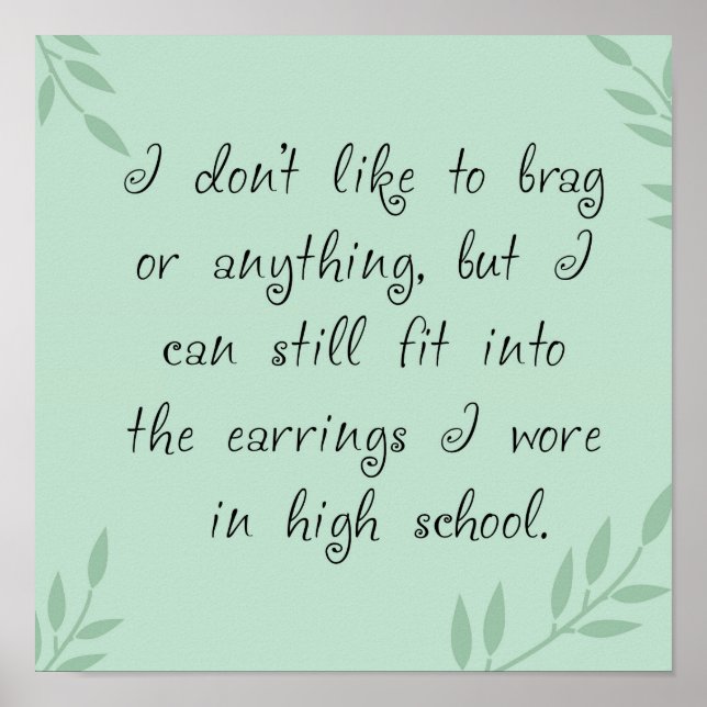 Earrings Fit Poster (Front)