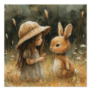 Ears of Euphoria: A Bit of Whimsy Bunny Poster