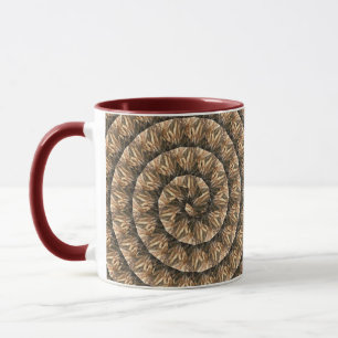 Ears Of Wheat In A Spiral Wheat Pattern, Mug