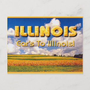 Ear's to Illinois ... Mark Edward Westerfield Postcard