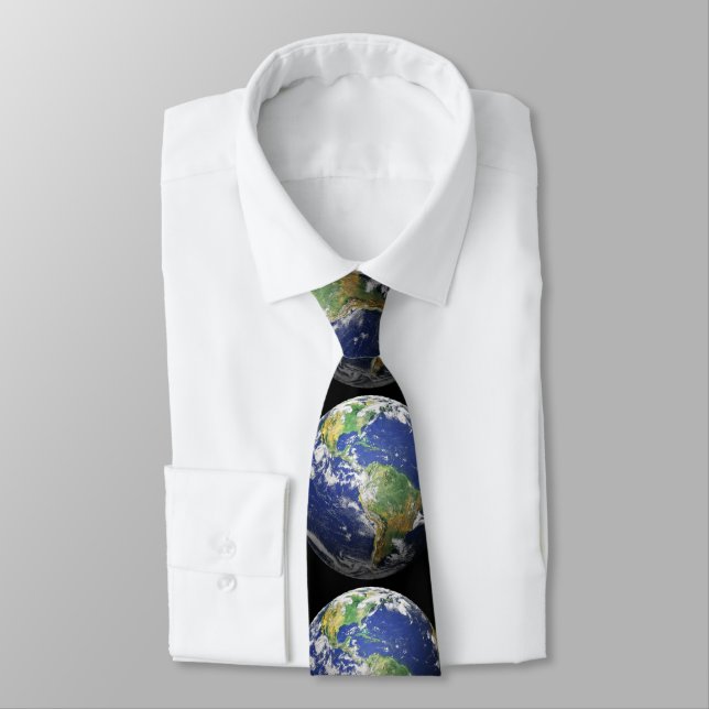 Earth - 3D Effect Tie (Tied)