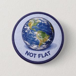 Earth 6 Cm Round Badge