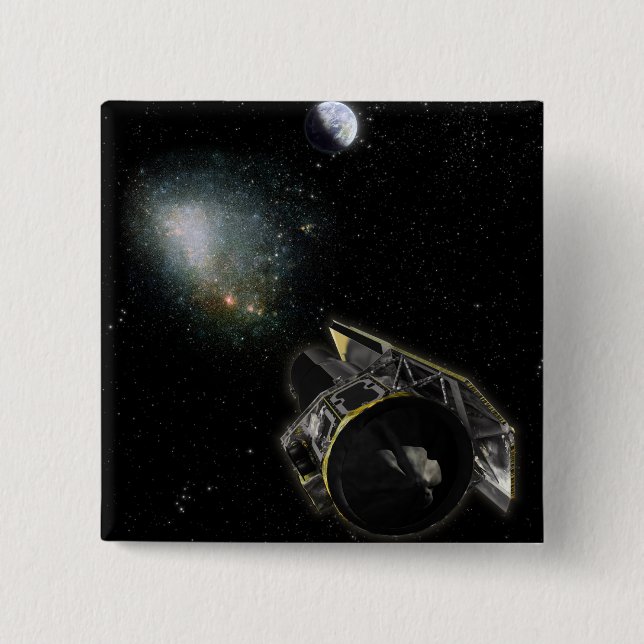 Earth, a Milky Way object 15 Cm Square Badge (Front)