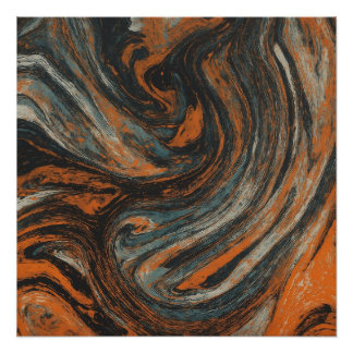 Earth Abstraction Poster