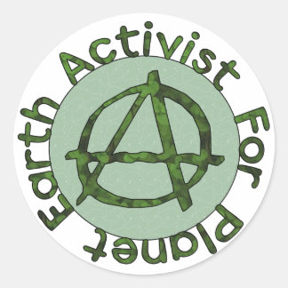 Earth Activist Classic Round Sticker