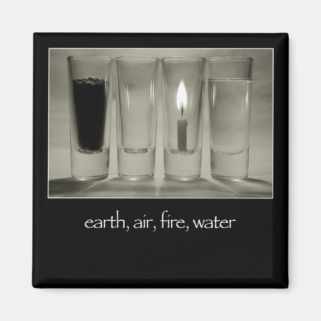 earth, air, fire, water magnet (Front)