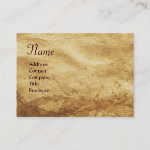 EARTH / ALLEGORY WITH WILD ANIMALS BUSINESS CARD