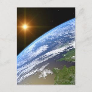 Earth and a Bright Star 3 Postcard