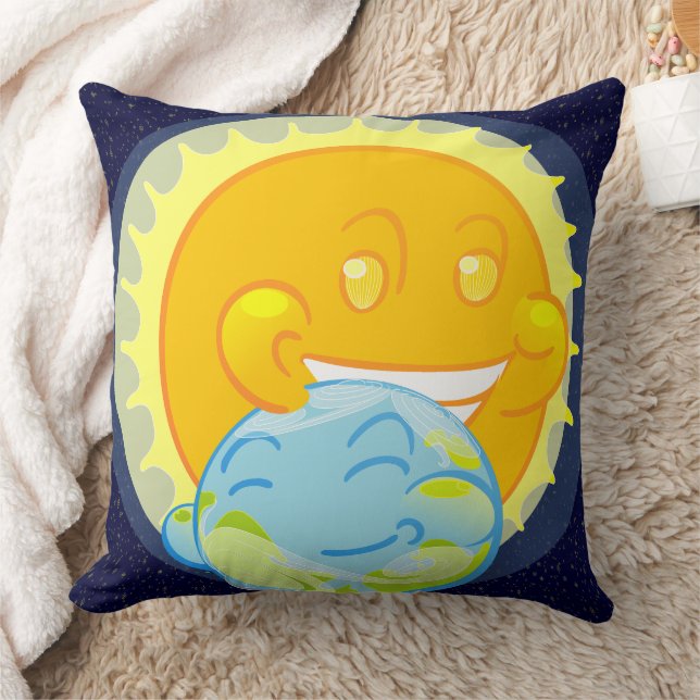 Earth and Her Companion Cushion (Blanket)