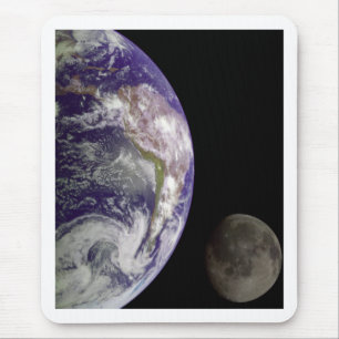 Earth and Moon by Galileo Mouse Mat
