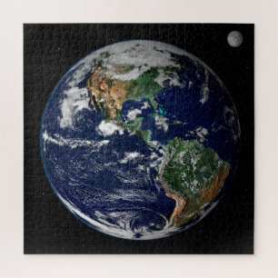 Earth and Moon Jigsaw Puzzle