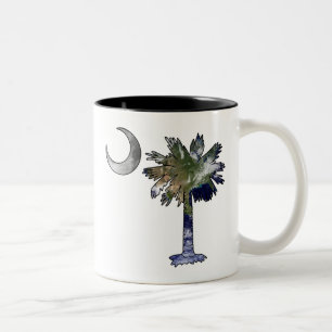 Earth and Moon Palmetto Two-Tone Coffee Mug