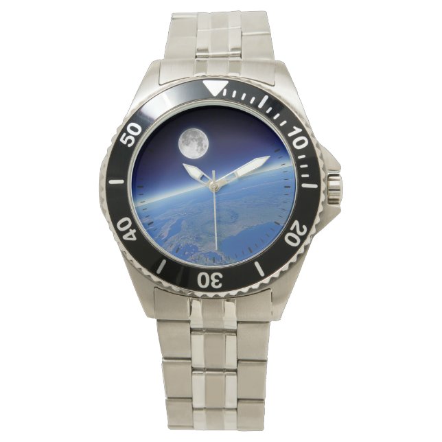 Earth and Moon View Watch (Front)