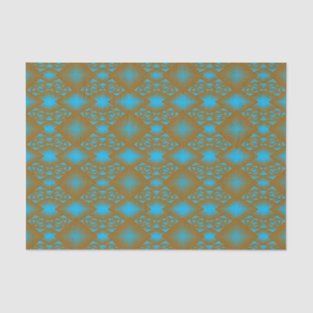 Earth And Sky Gold Ombre Geometric Abstract Art  Tissue Paper (Front)