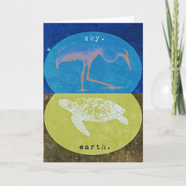 Earth and Sky Greeting Card (Front)