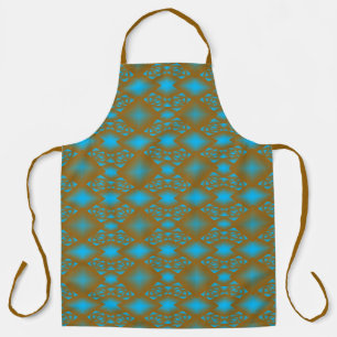 Earth And Sky Ombre Geometric Abstract Art Apron