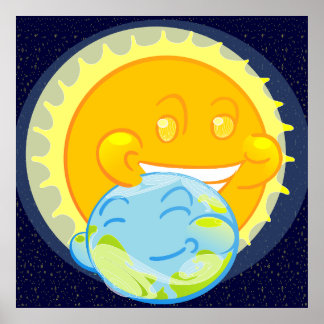 Earth and Solar Companion Poster
