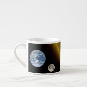 Earth and sun espresso cup