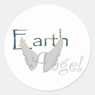 Earth Angel Classic Round Sticker