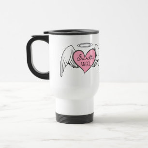 Earth Angel Travel Mug – Wings, Heart & Halo