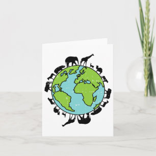 Earth Animals Wildlife Conservation Environmentali Card