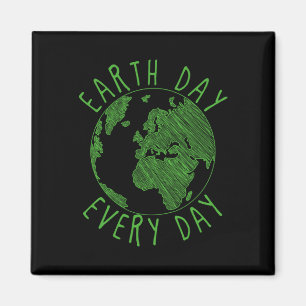 Earth Anniversary Environmental Awareness Earth Da Magnet