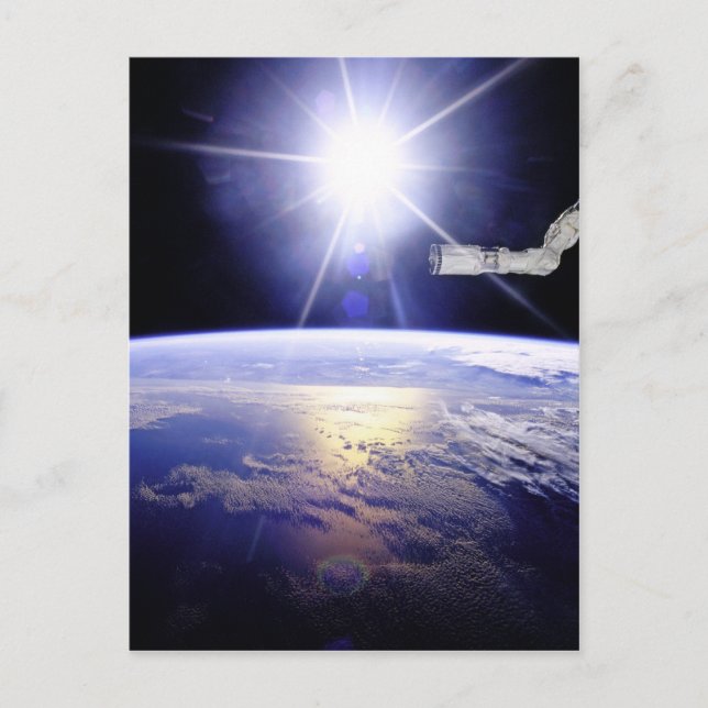 Earth as Seen from the Space Station Postcard (Front)