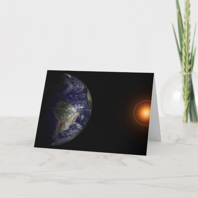 Earth At Its Equinox. Card (Front)
