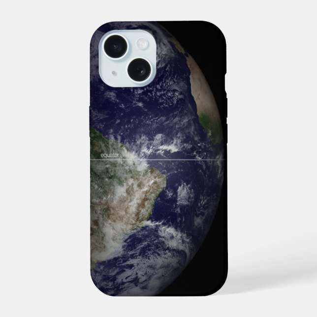 Earth At Its Equinox. iPhone 15 Case (Back)